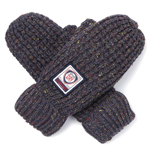 Superdry Womens Blue Superdry New Herders Mitten #4