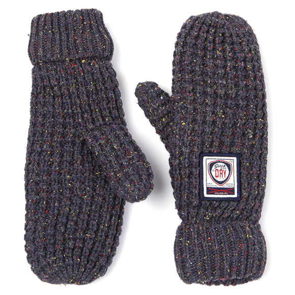 Superdry Womens Blue Superdry New Herders Mitten #1