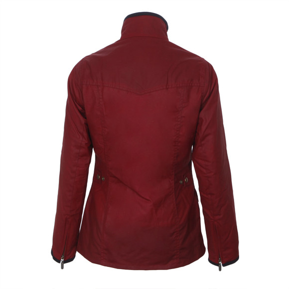 Barbour Lifestyle Womens Red Morris Utility Waxed Jacket main image