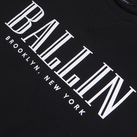 Criminal Damage Mens Black Criminal Damage Ballin Crew Sweat main image