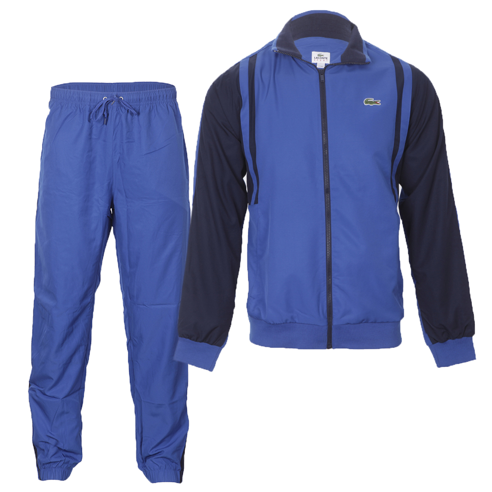 lacoste blue tracksuit