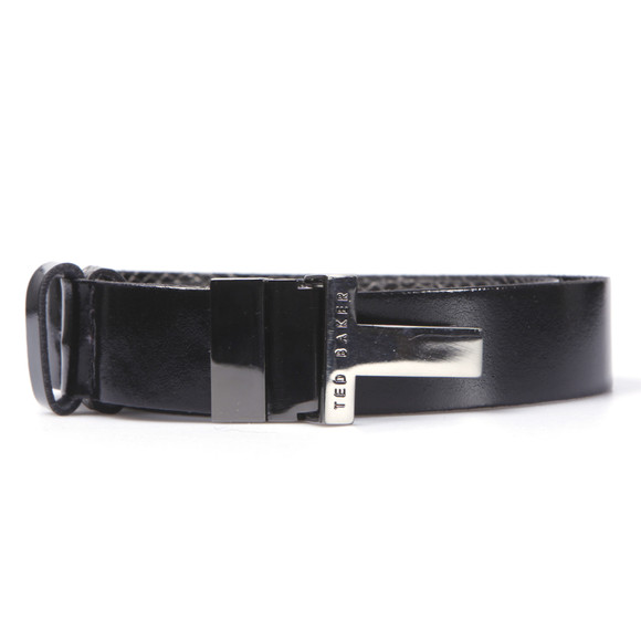 Ted Baker Womens Black Ted Baker Lumba T Logo Reversible Belt #1
