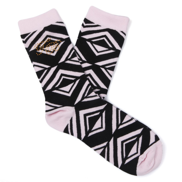 Ted Baker Womens Multicoloured Elonda Geo Print 3 Pack Sock #4