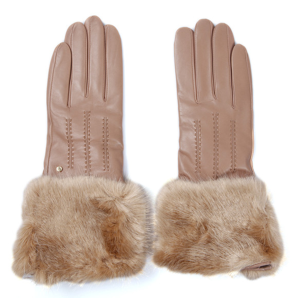 Ted Baker Womens Beige Ted Baker Jania Fur Lined Leather Glove #2