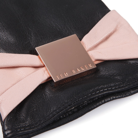 Ted Baker Womens Pink Ted Baker Bowe Leather Tech Glove #3