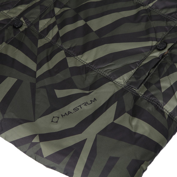 Ma.Strum Mens Multicoloured Ma.Strum Dazzle Camo Hooded Quilted Jacket main image