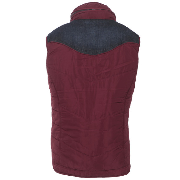 Diesel Mens Red Diesel Wemil Gilet #2