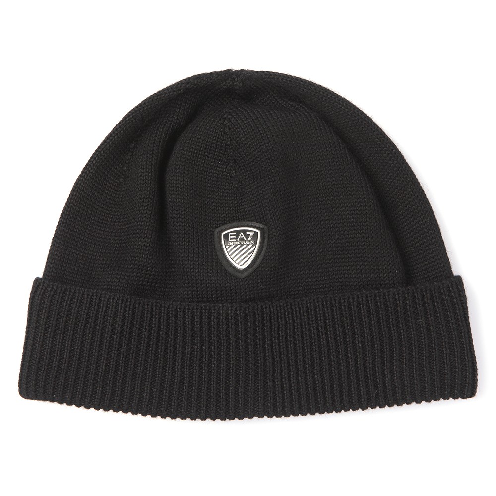 Emporio Armani EA7 Mountain Beanie - Black Emporio Armani EA7 Mountain Beanie - Black