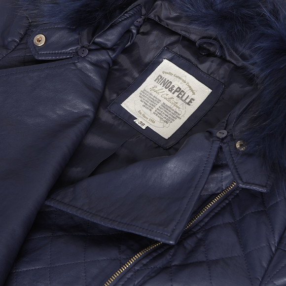 Rino & Pelle Womens Blue Rino & Pelle Navy Lily Jacket #2