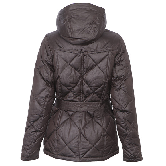 Barbour International Womens Brown Nation Down Quilted Jacket #2