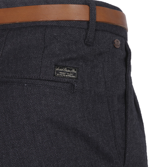 Scotch & Soda Mens Grey Scotch & Soda Yarn Dye Casual Dress Chino Pant main image