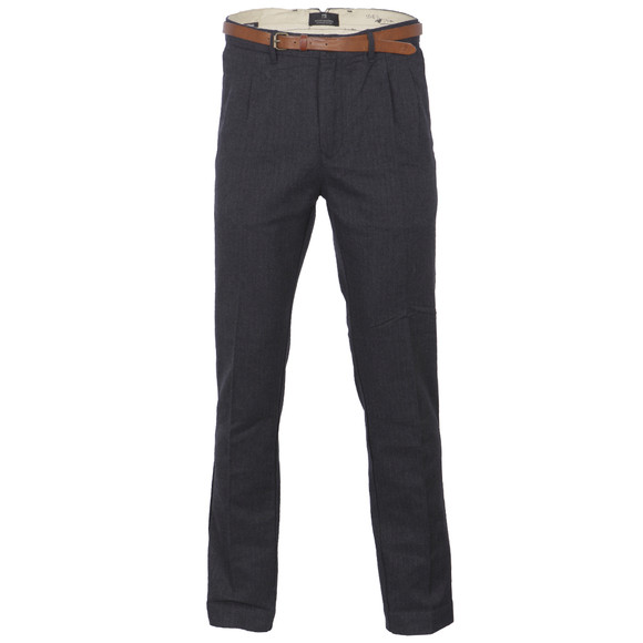 Scotch & Soda Mens Grey Scotch & Soda Yarn Dye Casual Dress Chino Pant main image