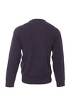 Gant Mens Purple Gant Solid Lambswool Dark Purple Crew Neck Jumper