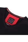 Luke 1977 Mens Black Luke Beechball Black V Neck Jumper
