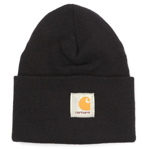 Carhartt WIP Mens Black Carhartt Watch Hat #1