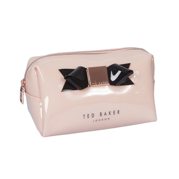 Ted Baker Womens Pink Ted Baker Light Pink Kace Small Bow Washbag #1