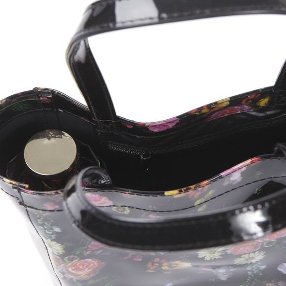 Ted Baker Womens Black Ted Baker Senny Oil Painting Umbrella Icon Bag #5