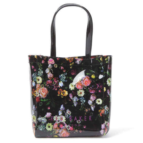 Ted Baker Womens Black Ted Baker Senny Oil Painting Umbrella Icon Bag #1