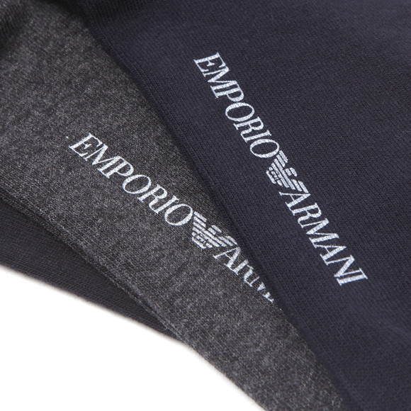 Emporio Armani Mens Black 3 Pack Socks #2