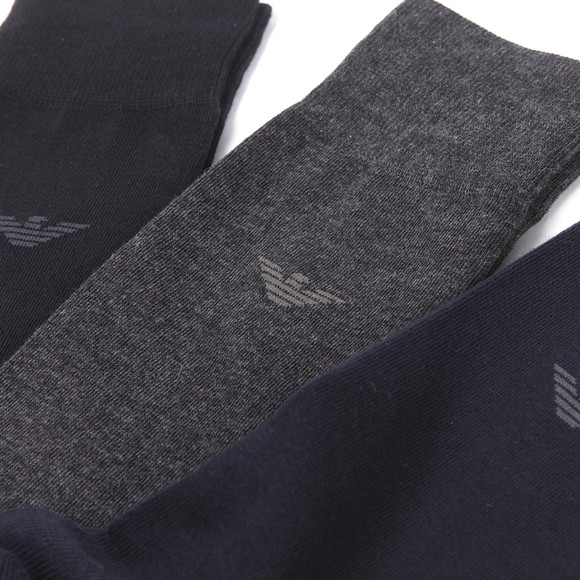 Emporio Armani Mens Black 3 Pack Socks #3