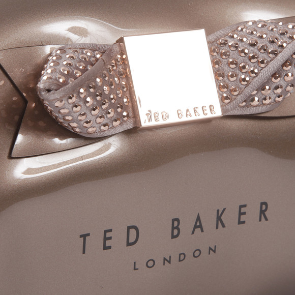 Ted Baker Womens Bronze Ted Baker Piksi Metallic Rosegold Bow Large Washbag #3
