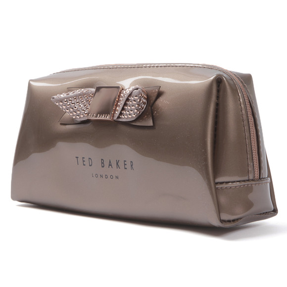 Ted Baker Womens Bronze Ted Baker Piksi Metallic Rosegold Bow Large Washbag #4