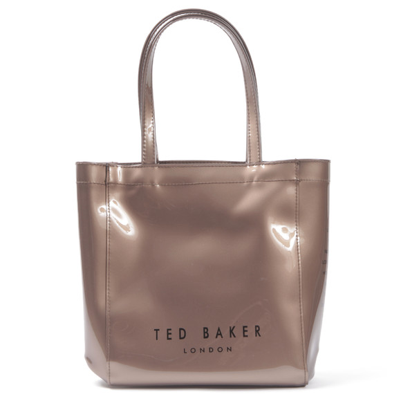 Ted Baker Womens Bronze Ted Baker Ticon Rosegold Metallic Small Bow Gem Ikon Bag #2