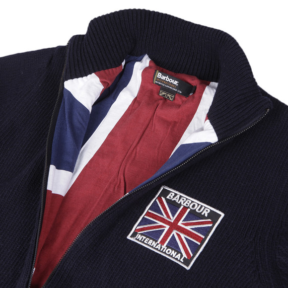 Barbour International Mens Blue Union Zip Thru Jumper main image