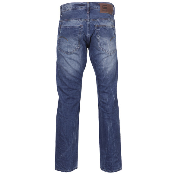 G-Star Mens Blue G-Star 3301 Wisk Denim Light Aged Straight Leg Jean main image