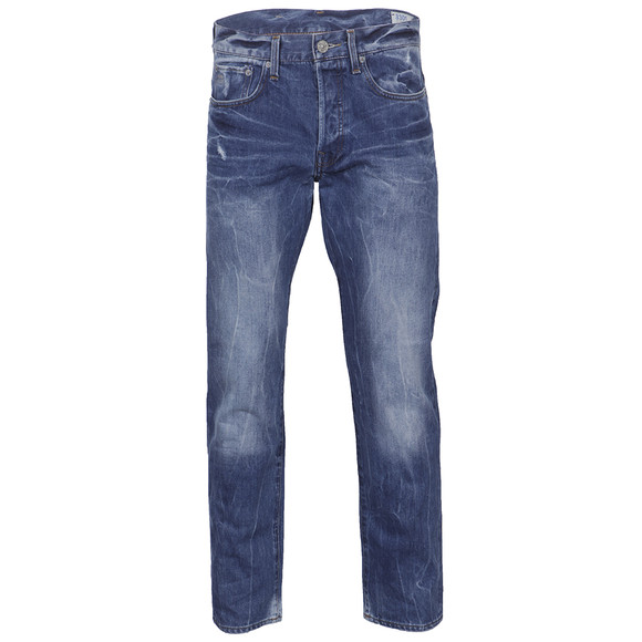 G-Star Mens Blue G-Star 3301 Wisk Denim Light Aged Straight Leg Jean main image