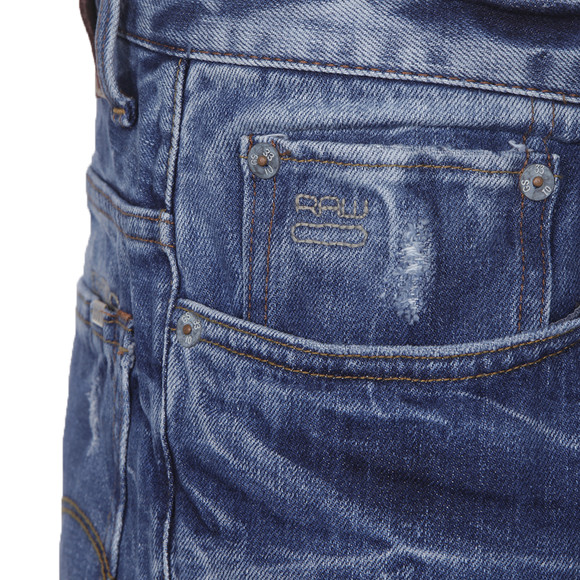 G-Star Mens Blue G-Star 3301 Wisk Denim Light Aged Straight Leg Jean main image