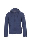 Replay Mens Blue Replay M8545 Washed Navy Hooded Jacket