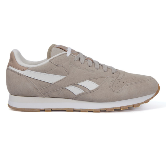 Reebok Mens Beige Reebok Classic CL Leather Suede Trainer main image