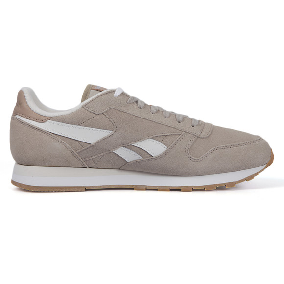 Reebok Mens Beige Reebok Classic CL Leather Suede Trainer main image
