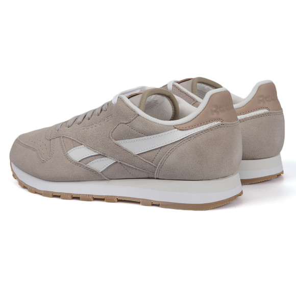 Reebok Mens Beige Reebok Classic CL Leather Suede Trainer main image