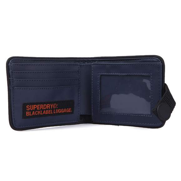 Superdry Mens Blue Superdry Pop Strap Tarp Navy/Silver Wallet main image