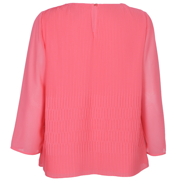 Ted Baker Womens Pink Gyda Long Sleeve Pleat Top #5