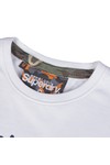 Superdry Mens White Superdry White Ticket Type Camo T-Shirt