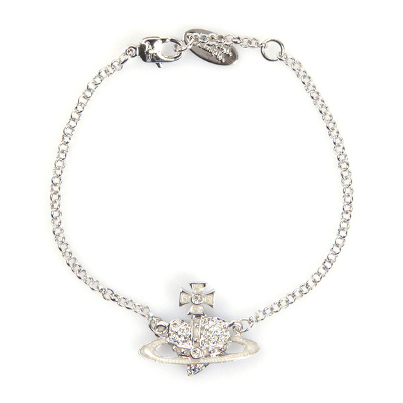 Vivienne Westwood Womens Grey Vivienne Westwood Reverse Heart Bracelet #1