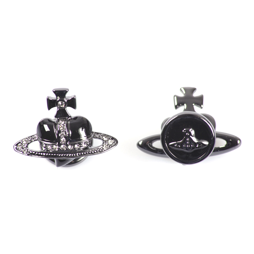 Vivienne Westwood Diamante Heart Cufflink Oxygen Clothing