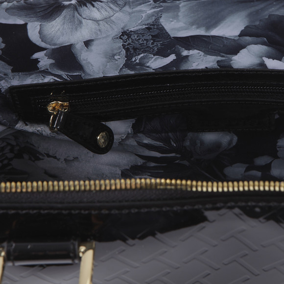 Ted Baker Womens Black Tahira T Emboss Large Tote Bag #2