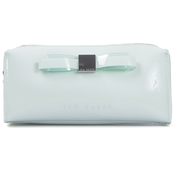 Ted Baker Womens Green Sahra Bow Make Up Case main image
