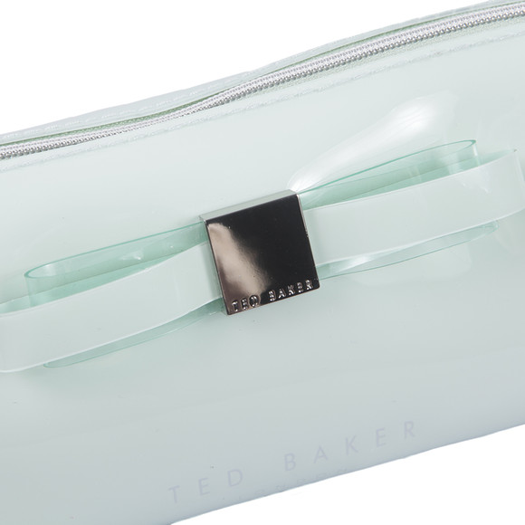 Ted Baker Womens Green Sahra Bow Make Up Case main image