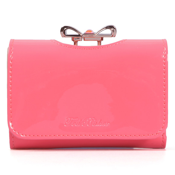 Ted Baker Womens Pink Ted Baker Temmey Small Crystal Bow Purse  main image
