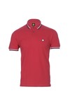Pretty Green Mens Red Pretty Green Red/Navy New Twin Tipped Polo
