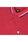 Pretty Green Mens Red Pretty Green Red/Navy New Twin Tipped Polo