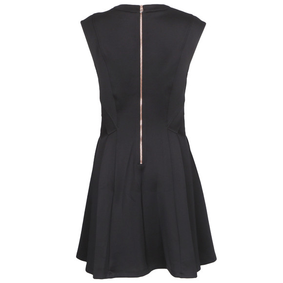 Ted Baker Womens Black Nistee Side Pleat Skater Dress main image