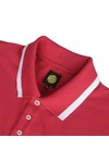Pretty Green Mens Red Pretty Green Red Stripe Collar Polo