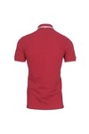 Pretty Green Mens Red Pretty Green Red Stripe Collar Polo