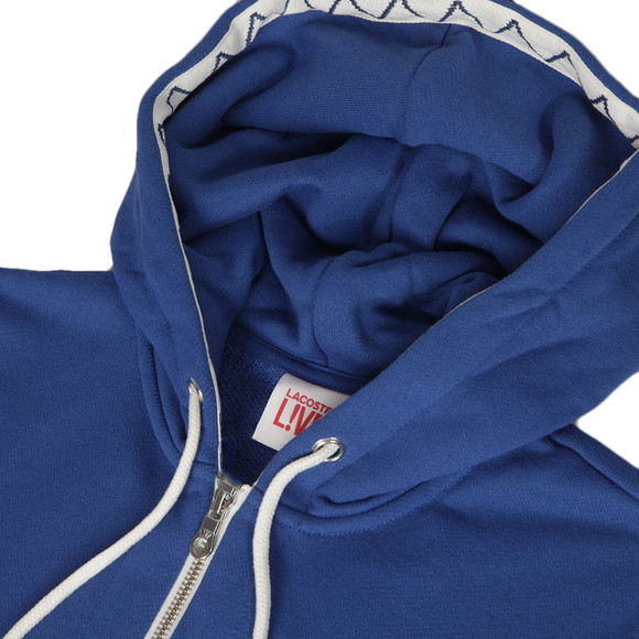 Lacoste Live Mens Blue Lacoste Live SH8241 Electrique Hooded Sweatshirt main image